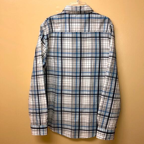 Tony Hawk Men's Button Down Long Sleeve Plaid Shirt Medium - Picture 2 of 13